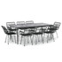 9-dijelni vrtni blagovaonski set od poliratana 3157858