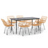 7-dijelni vrtni blagovaonski set od poliratana 3157849
