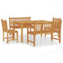 5-dijelni vrtni blagovaonski set od masivne tikovine 3157155