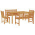5-dijelni vrtni blagovaonski set od masivne tikovine 3157155