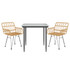 3-dijelni vrtni blagovaonski set od poliratana 3157845