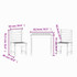 3-dijelni vrtni bistro set od masivnog drva duglazije 3154676