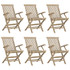 7-dijelni vrtni blagovaonski set od masivne tikovine sivi 3155044