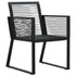 5-dijelni vrtni blagovaonski set od PVC ratana crni 3156548