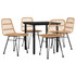 5-dijelni vrtni blagovaonski set od poliratana 3157888