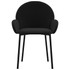 Blagovaonske stolice 2 kom crne baršunaste 344769
