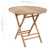 5-dijelni sklopivi vrtni blagovaonski set od bambusa 3063979