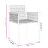 Vrtne stolice s jastucima 4 kom crne 54x61x83 cm od poliratana 3187089