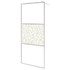 Pregrada za tuš s policom krom 90x195 cm staklo ESG i aluminij 3185498