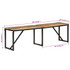 Klupa 160 x 35 x 46 cm od masivnog drva manga 351683 Klupa 160 x 35 x 46 cm od masivnog drva manga 351683