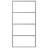 Klizna vrata od aluminija i stakla ESG 102,5 x 205 cm crna 149481