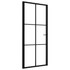 Sobna vrata od stakla ESG i aluminija 93 x 201,5 cm crna 151204