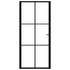 Sobna vrata od stakla ESG i aluminija 93 x 201,5 cm crna 151204