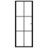 Sobna vrata od stakla ESG i aluminija 76 x 201,5 cm crna 151202