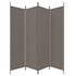 Sobna pregrada s 4 panela antracit 200 x 220 cm od tkanine 350200 Sobna pregrada s 4 panela antracit 200 x 220 cm od tkanine 350200