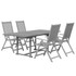 5-dijelni vrtni blagovaonski set od masivnog bagremovog drva 3079647