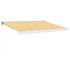 Tenda na uvlačenje žuto-bijela 3,5 x 2,5 m tkanina i aluminij 3154532