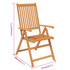 5-dijelni vrtni blagovaonski set od masivnog bagremovog drva 3079643