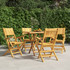 Sklopive vrtne stolice 4 kom 55x61x90 cm od masivne tikovine 3155061