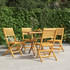 Sklopive vrtne stolice 4 kom 47x62x90 cm od masivne tikovine 3155064
