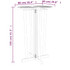 Sklopivi barski stol 90 x 65 x 105 cm od masivne tikovine 319149