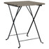 Sklopivi bistro stol sivi 55 x 54 x 71 cm od poliratana 319985