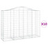 Lučne gabionske košare 10kom 200x50x140/160cm pocinčano željezo 3145690 Lučne gabionske košare 10kom 200x50x140/160cm pocinčano željezo 3145690