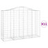 Lučne gabionske košare 11kom 200x50x140/160cm pocinčano željezo 3145691 Lučne gabionske košare 11kom 200x50x140/160cm pocinčano željezo 3145691