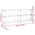 Konzoni stol boja smeđeg hrasta 180x30x75 cm od drva i željeza 832857 Konzoni stol boja smeđeg hrasta 180x30x75 cm od drva i željeza 832857