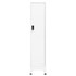 Ormarić s ključem bijeli 38 x 45 x 180 cm čelični 339772