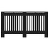 Pokrov za radijator crni 152 x 19 x 81 cm MDF 288177