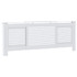 Pokrov za radijator MDF bijeli 205 cm 325551