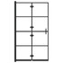 Sklopiva pregrada za tuš ESG 80 x 140 cm crna 150743