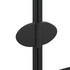 Sklopiva pregrada za tuš ESG 80 x 140 cm crna 150743
