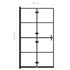Sklopiva pregrada za tuš ESG 80 x 140 cm crna 150743
