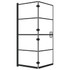 Sklopiva pregrada za tuš ESG 120 x 140 cm crna 150745
