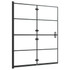 Sklopiva pregrada za tuš ESG 120 x 140 cm crna 150745