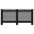Pokrov za radijator crni 172 x 19 x 81 cm MDF 288189