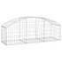 Gabionska košara s lukom 150x50x40/60 cm pocinčano željezo 153452