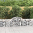 Gabionska košara s lukom 200x50x60/80 cm pocinčano željezo 153493