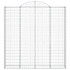 Gabionska košara s lukom 200x30x200/220 cm pocinčano željezo 153490 Gabionska košara s lukom 200x30x200/220 cm pocinčano željezo 153490