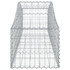 Gabionska košara s lukom 200x50x40/60 cm pocinčano željezo 153392