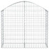 Gabionska košara s lukom 100 x 30 x 80/100 cm pocinčano željezo 153424