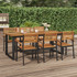 Vrtni stol s U-nogama 200x80x75 cm od masivnog drva bagrema 319514