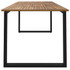 Vrtni stol s U-nogama 200x80x75 cm od masivnog drva bagrema 319514