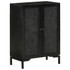 Komoda crna 55 x 30 x 77 cm od masivnog drva manga i željeza 351645 Komoda crna 55 x 30 x 77 cm od masivnog drva manga i željeza 351645