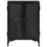 Komoda crna 55 x 30 x 77 cm od masivnog drva manga i željeza 351645 Komoda crna 55 x 30 x 77 cm od masivnog drva manga i željeza 351645