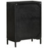 Komoda crna 55 x 30 x 77 cm od masivnog drva manga i željeza 351645 Komoda crna 55 x 30 x 77 cm od masivnog drva manga i željeza 351645