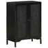 Komoda crna 55 x 30 x 77 cm od masivnog drva manga i željeza 351645 Komoda crna 55 x 30 x 77 cm od masivnog drva manga i željeza 351645