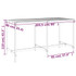 Vrtni stol 203,5 x 90 x 110 cm od masivne duglazije 824107